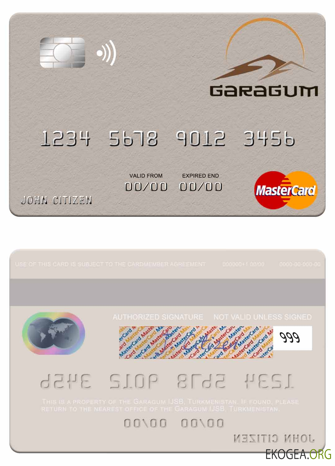 Turkménistan Garagum IJSB mastercard